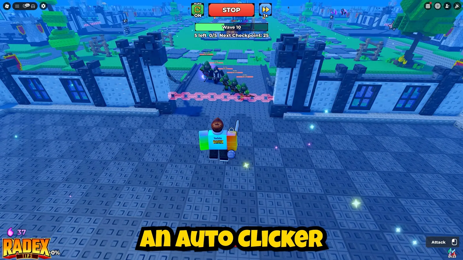 Be The Final Boss spawn-kill combat with heroes defeated immediately as they enter the front damage cluster