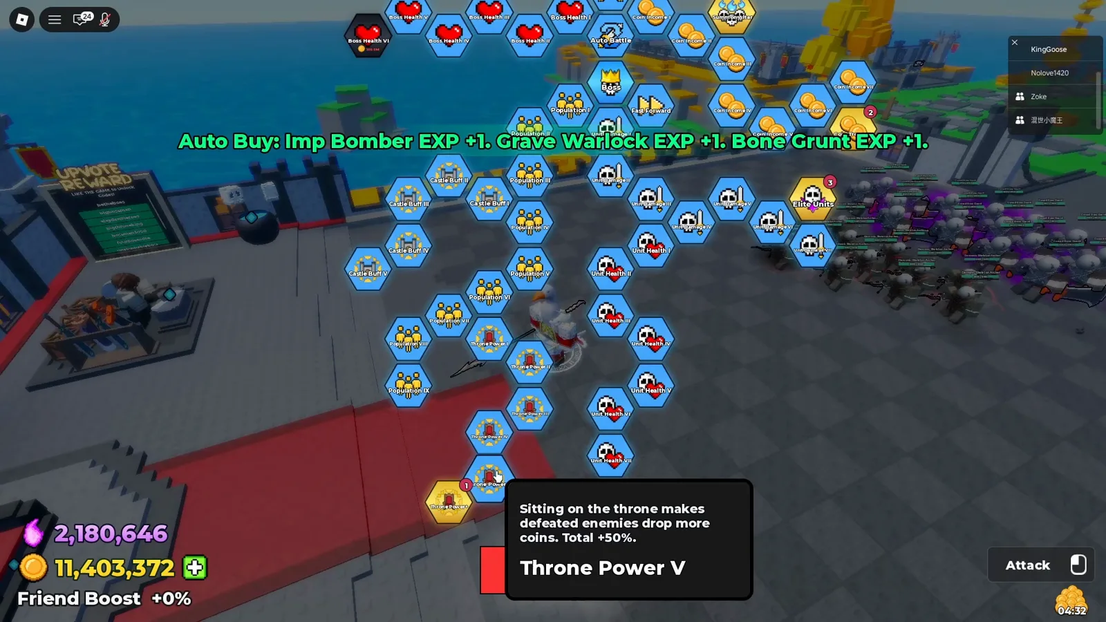 Be The Final Boss Coin Income V and Soul Harness nodes in the economy branch that boost passive resource gains